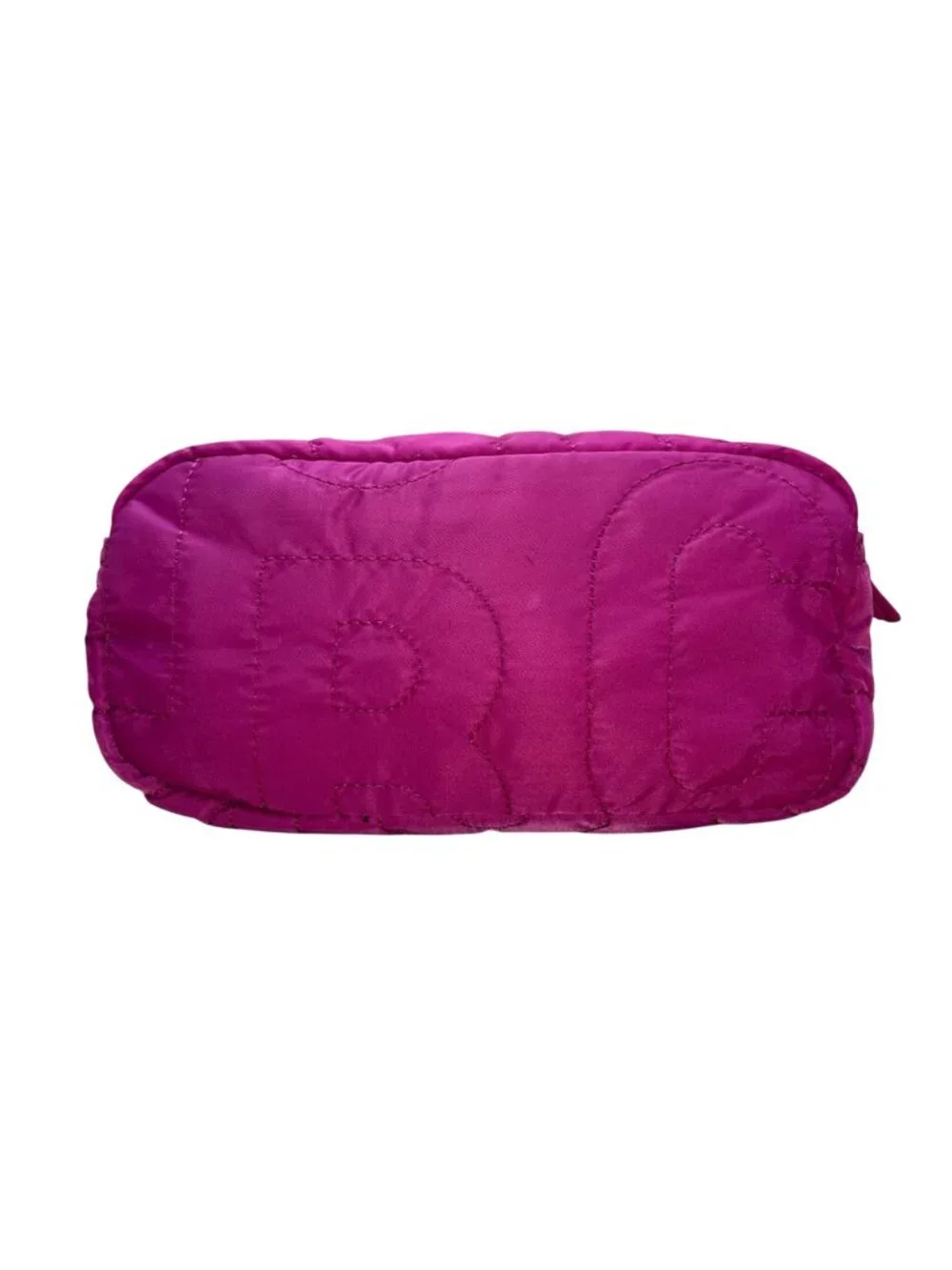 Marc By Marc Jacobs Women’s Pink Nylon Quilted Logo Lining Cosmetic Bag